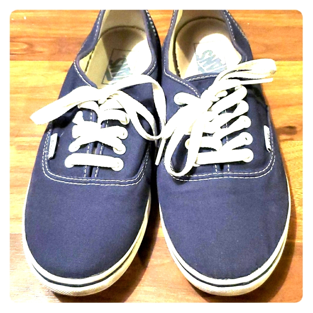 Navy blue vans shoes